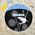 cronulla-beach-blanket-sharks-simple-indigenous-black