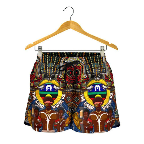 The Land Owns Us All Over Print Women's Shorts - Vibe Hoodie