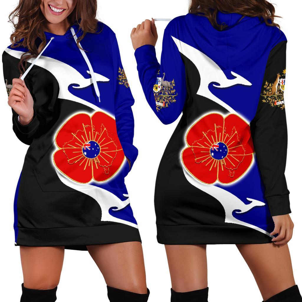 anzac-hoodie-dress-lest-we-forget-poppy-map-kangaroo-blue