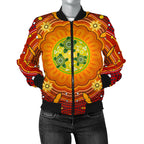 aboriginal-womens-bomber-jacket-turtle-circle-dot-painting-art