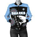 cronulla-womens-bomber-jacket-sharks-simple-indigenous-black