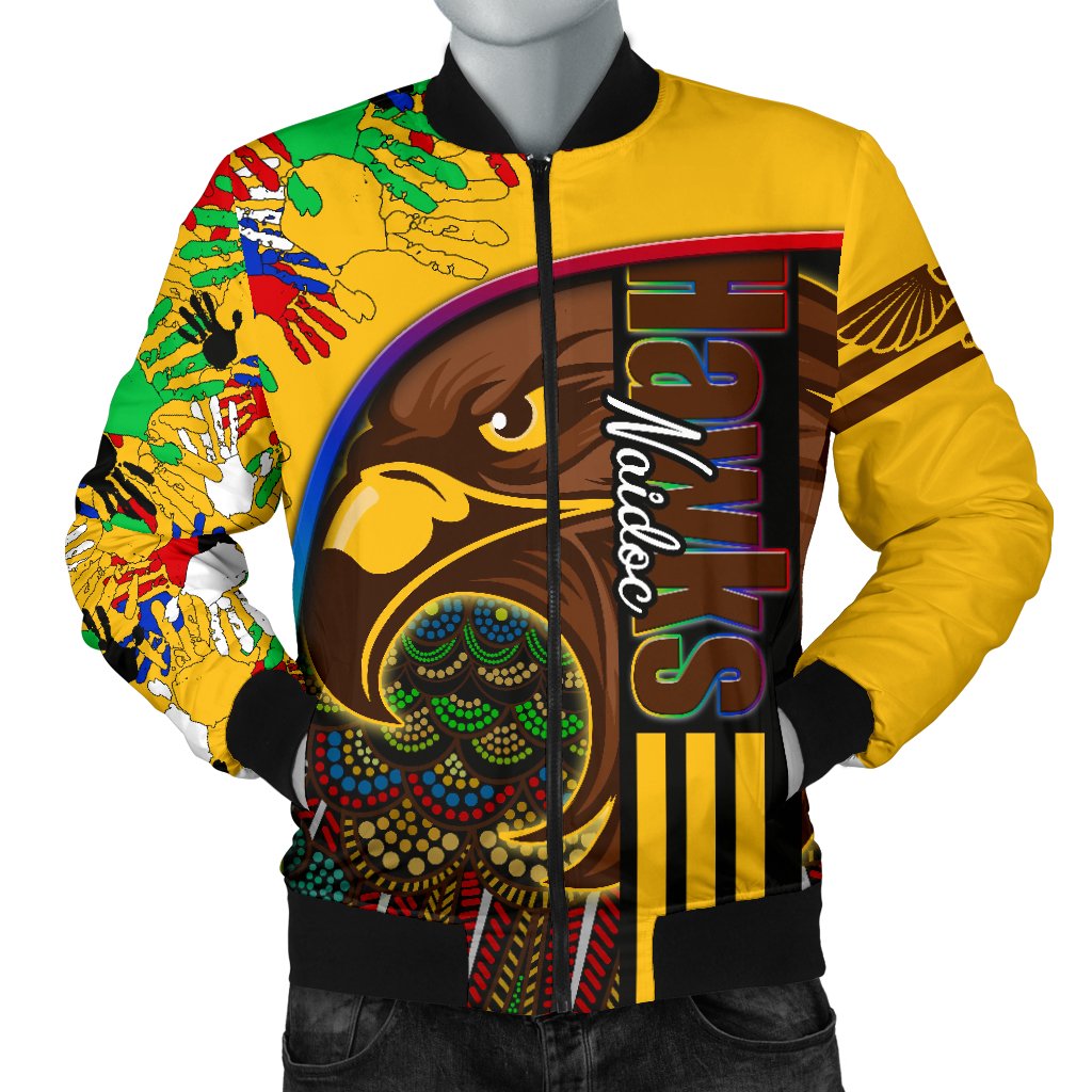 custom-personalised-pride-hawks-mens-bomber-jacket-hawthorn-naidoc-week-aboriginal-version-special