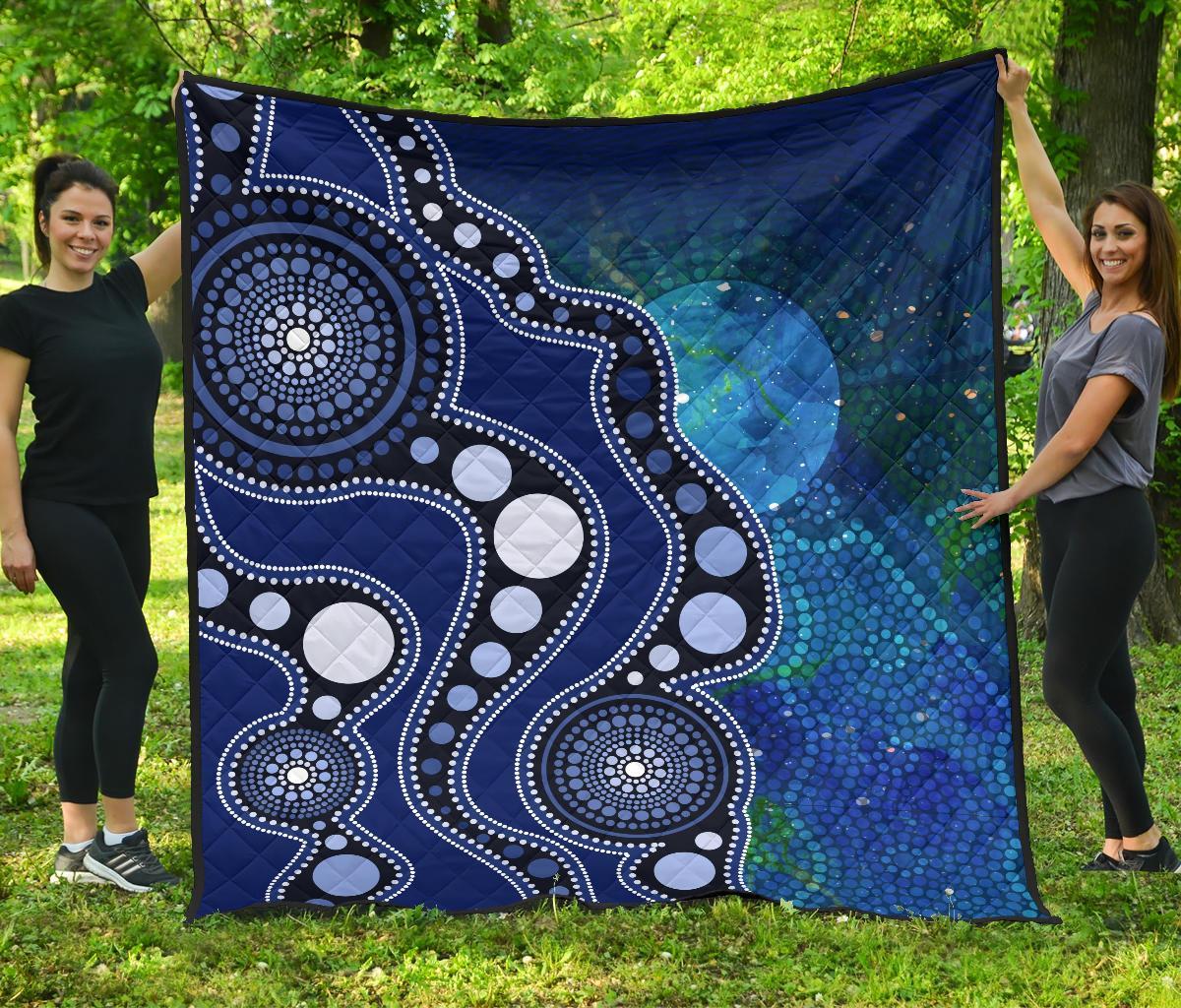 aboriginal-premium-quilt-australia-indigenous-flag-circle-dot-painting-art-blue
