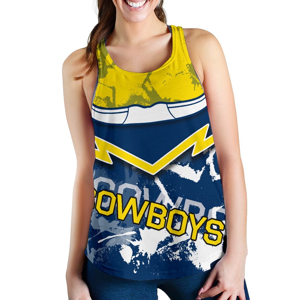 Cowboys Women's Racerback Tank - Vibe Hoodie