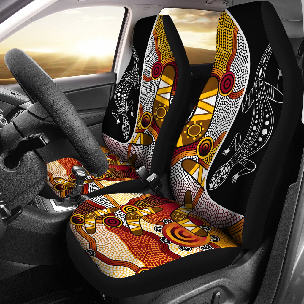 aboriginal-car-seat-covers-dot-painting-lizard-boomerang-seat-covers