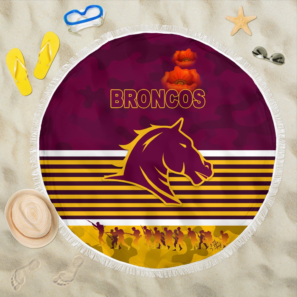 brisbane-broncos-beach-blanket-anzac-day-simple-style-maroon