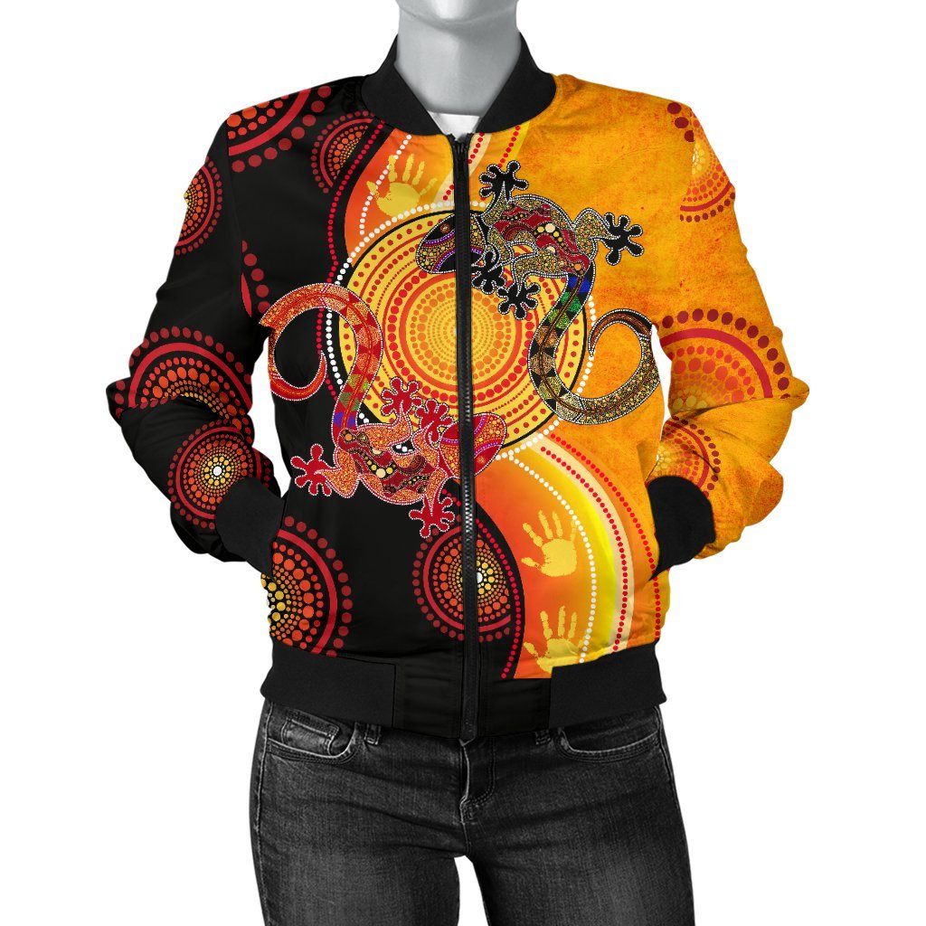 aboriginal-womens-bomber-jacket-couple-aboriginal-lizards