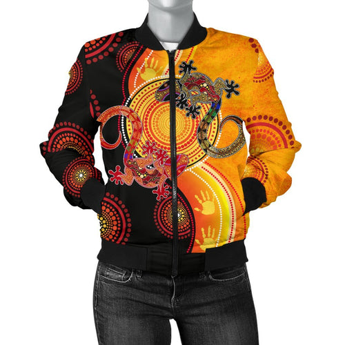 aboriginal-womens-bomber-jacket-couple-aboriginal-lizards