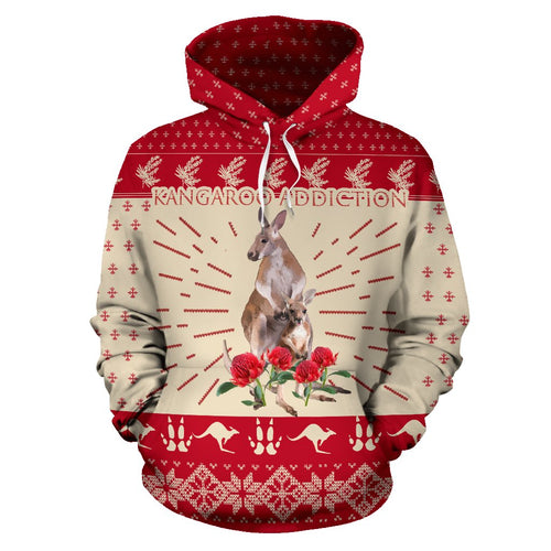 christmas-hoodie-kangaroo-hoodie-waratah-flowers-unisex