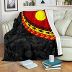 aboriginal-premium-blanket-indigenous-flag-circle-dot-painting