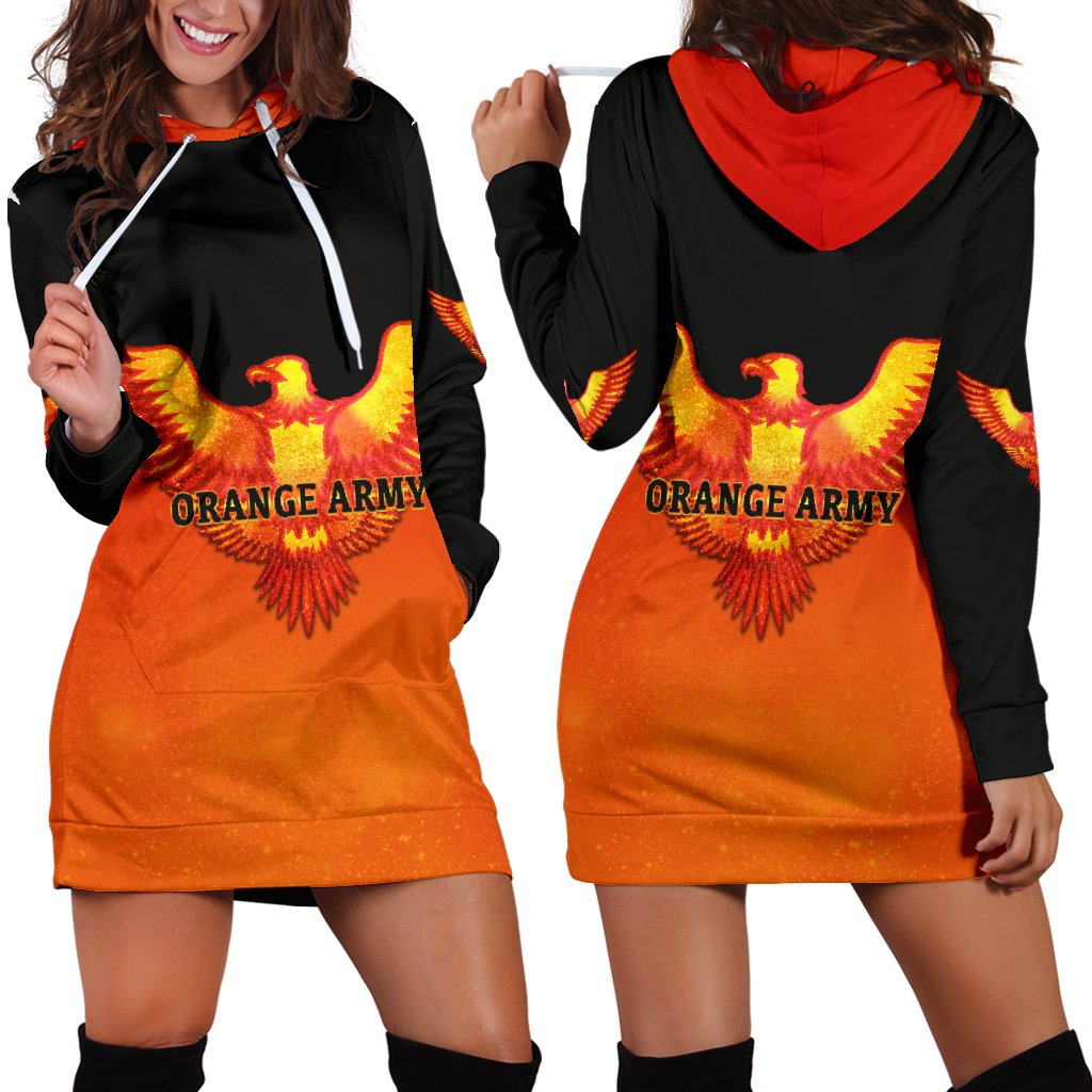 orange-army-womens-hoodie-dress-cricket-sporty-style