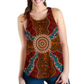 Racerback Tank - Aboriginal Dot Painting Tank Top Ver06 - Women - Vibe Hoodie