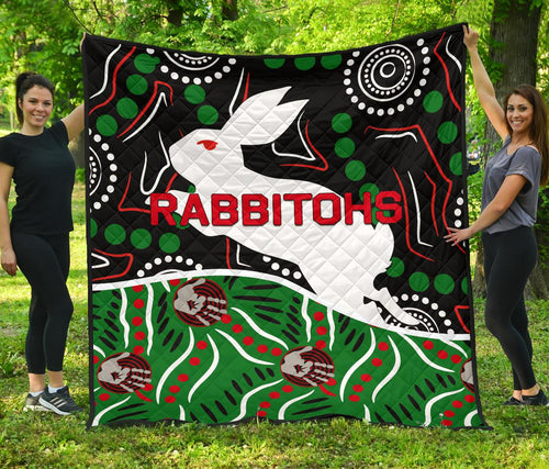 rabbitohs-premium-quilt-aboriginal
