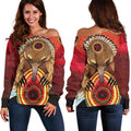 Women's Off Shoulder Sweater - Australian Echidna- - Vibe Hoodie