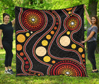 aboriginal-premium-quilt-australia-flower-aboriginal-art