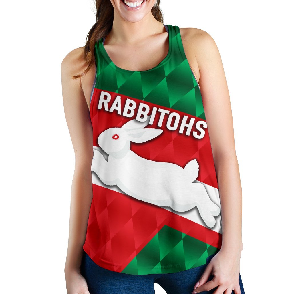 Rabbitohs Women Racerback Tank Sporty Style - Vibe Hoodie