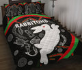 rabbitohs-quilt-bed-set-indigenous-mystery-vibes