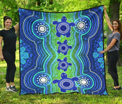 1staustrali-aboriginal-premium-quilt-aboriginal-turtle-family