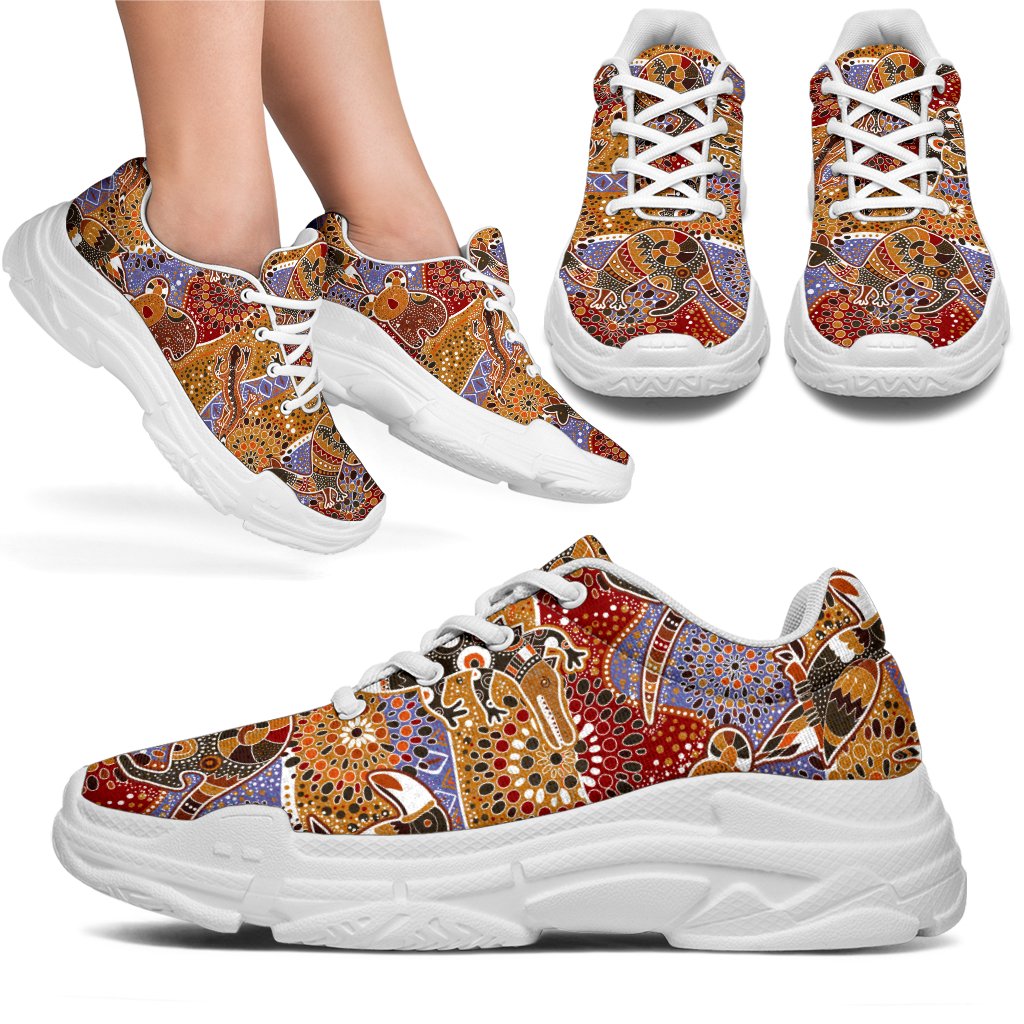 aboriginal-sneakers-koala-kangaroo-patterns-chunky-shoes