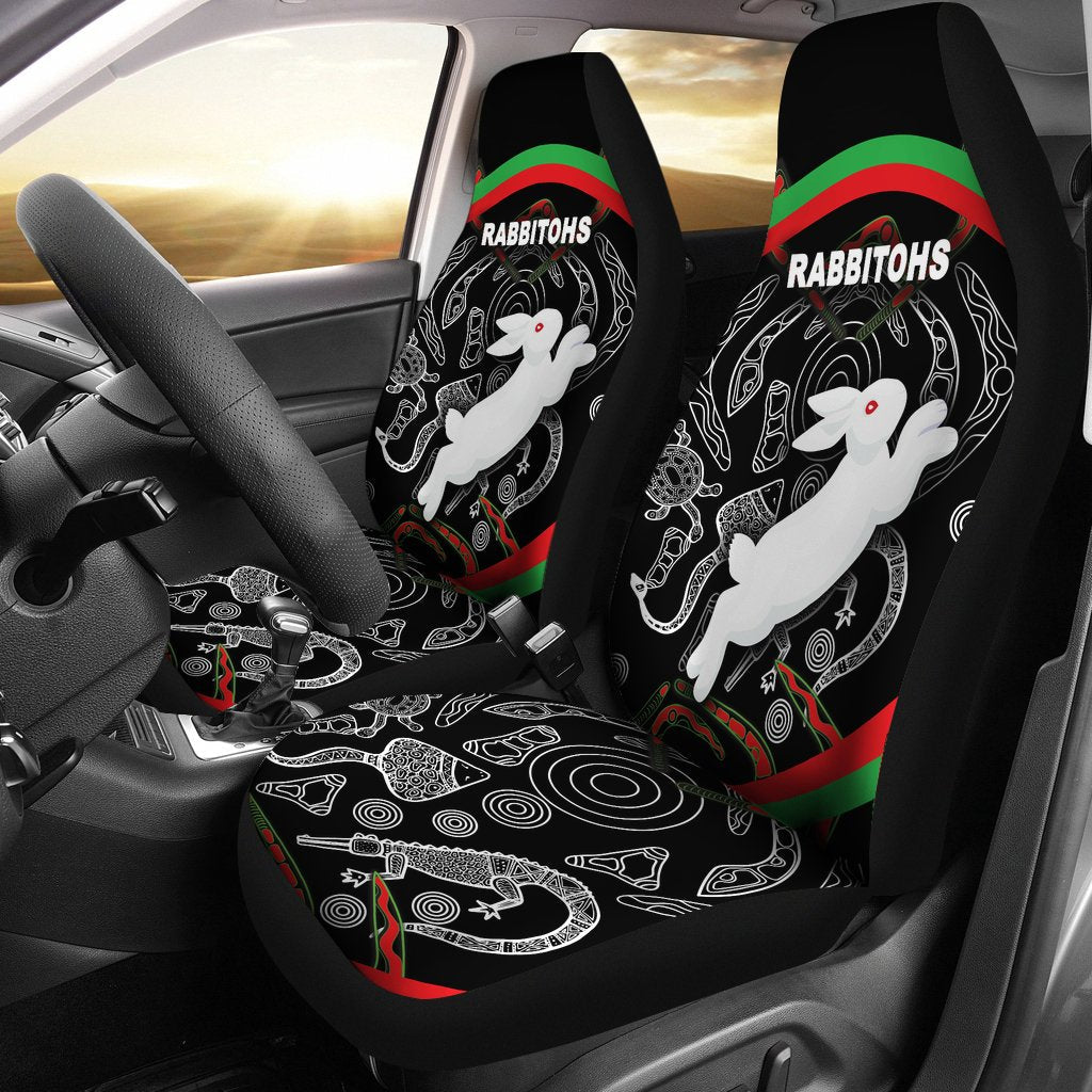 rabbitohs-car-seat-covers-indigenous-mystery-vibes