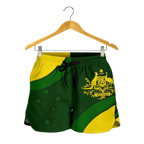 Shorts - Australia Coat of Arms Shorts National Colors - Women - Vibe Hoodie