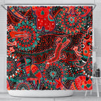 shower-curtains-aboriginal-animal-dot-acrylic-paint
