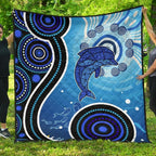 aboriginal-premium-quilt-dolphin-and-aboriginal-dot-patterns
