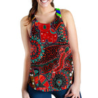 Racerback Tanks- Aboriginal Animal & Dot Acrylic Paint - Vibe Hoodie