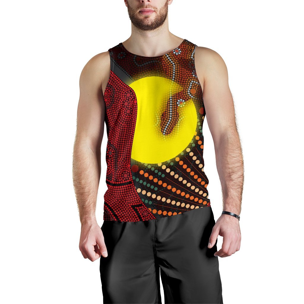 aboriginal-mens-tank-top-indigenous-snake-sun-dot-painting