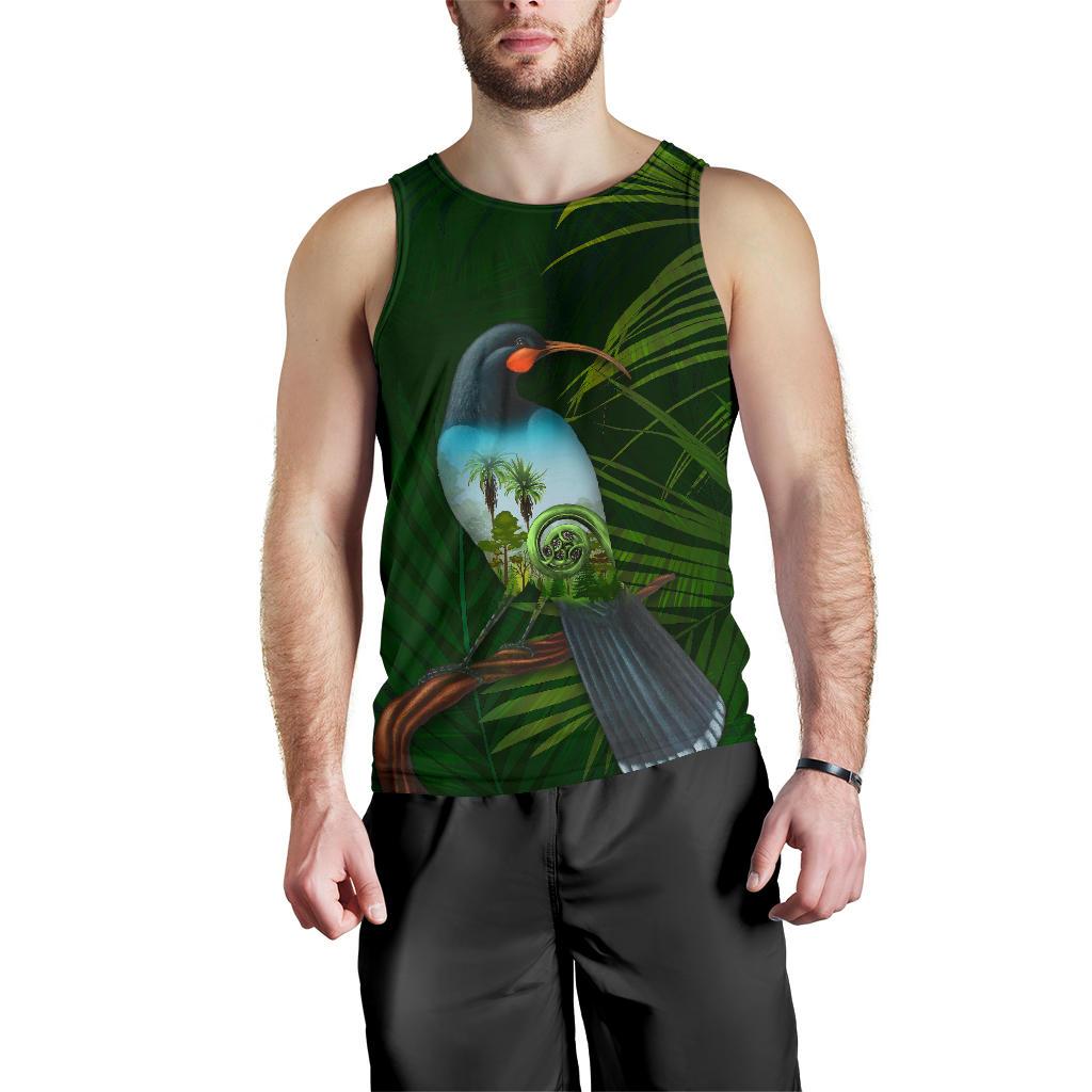 huia-bird-new-zealand-mens-tank-top