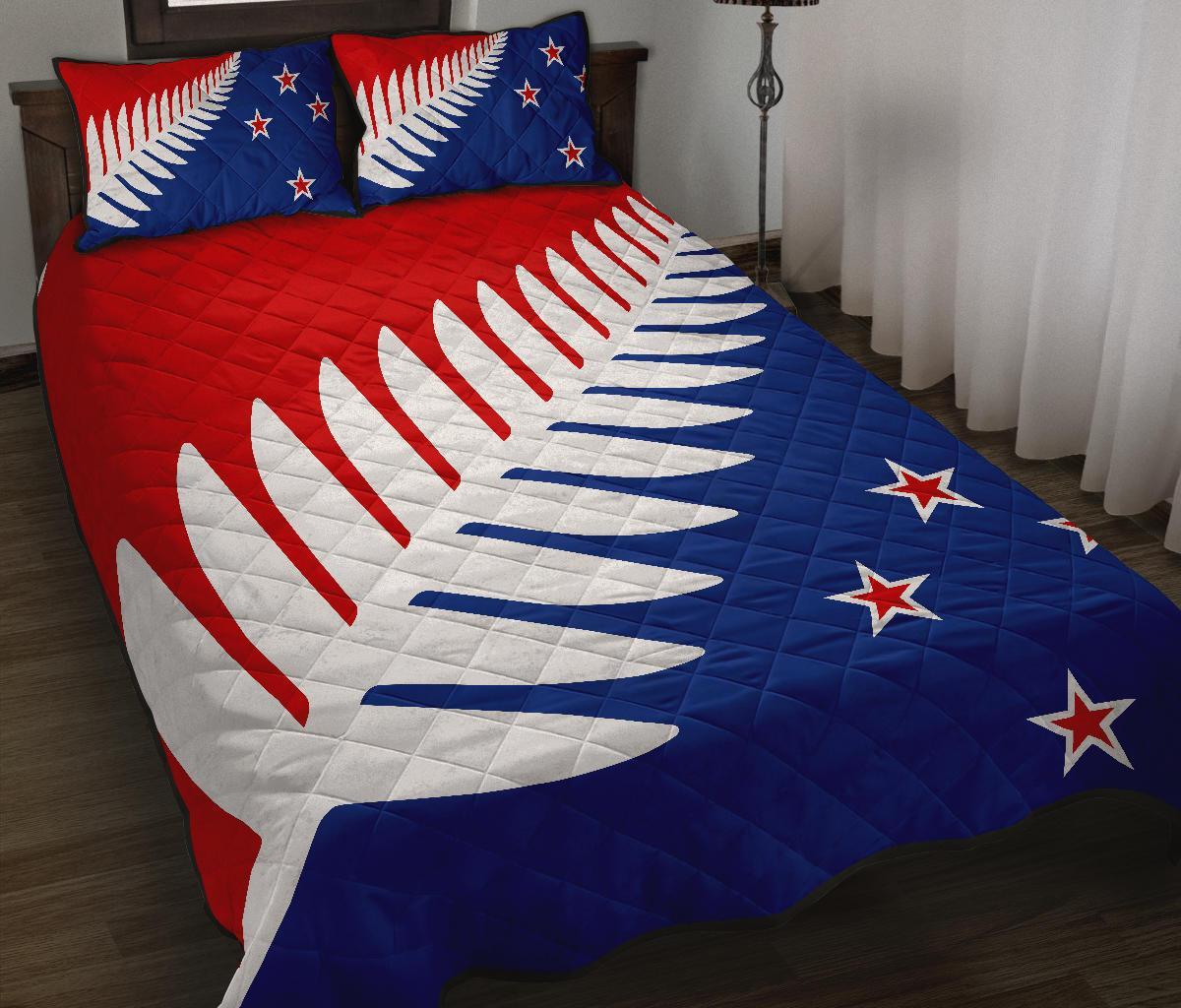 new-zealand-flag-silver-fern-red-white-and-blue-quilt-bed-set