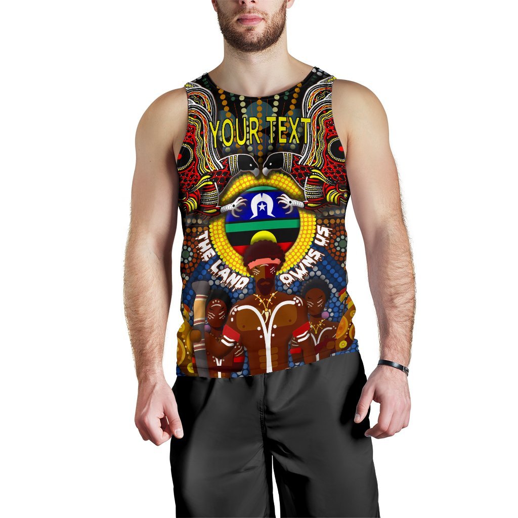 custom-text-the-land-owns-us-mens-tank-top