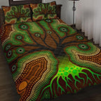 aboriginal-quilt-bed-set-tree-dot-painting-art
