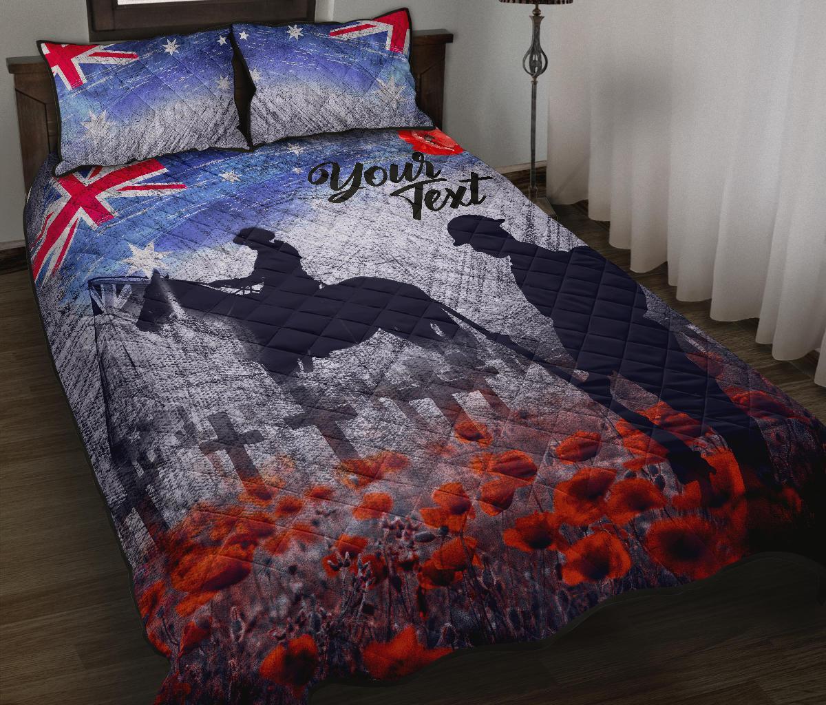 custom-text-anzac-day-quilt-bed-set-lest-we-forget-vintage-poppies