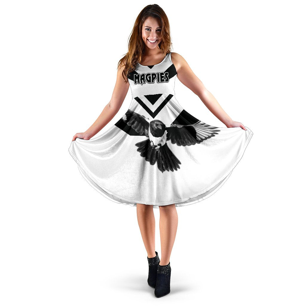 Western Suburbs Magpies Women's Dress Original Style - White - Vibe Hoodie