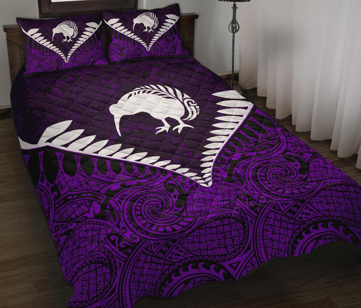 kiwi-silver-fern-classic-quilt-bed-set-purple