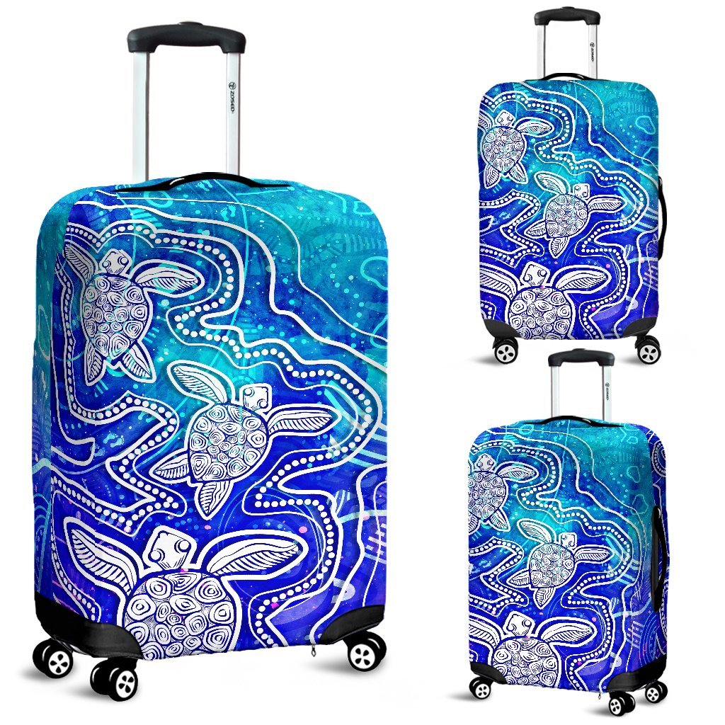 aboriginal-luggage-covers-sea-turtle-with-indigenous-patterns-blue