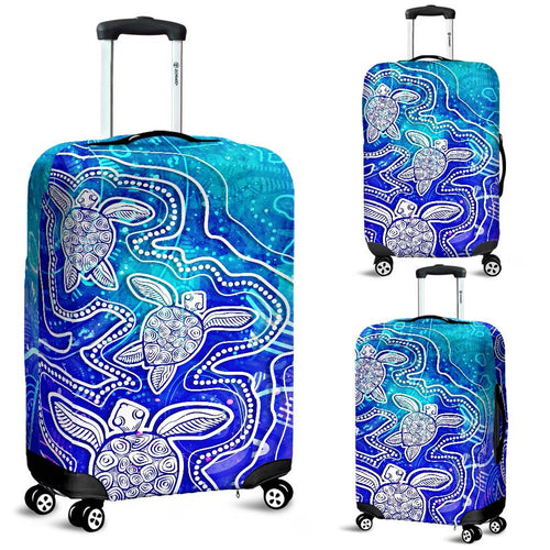 aboriginal-luggage-covers-sea-turtle-with-indigenous-patterns-blue