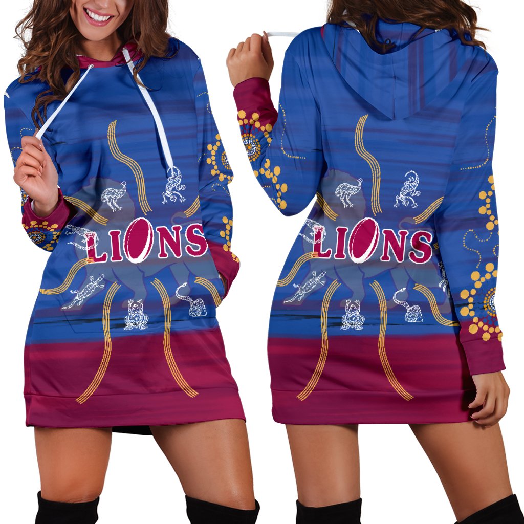 brisbane-womens-hoodie-dress-proud-lions-simple