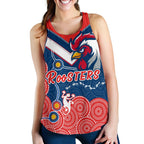 RooSTERS Women Racerback Tank - Red Aboriginal Rugby LT13 - Vibe Hoodie