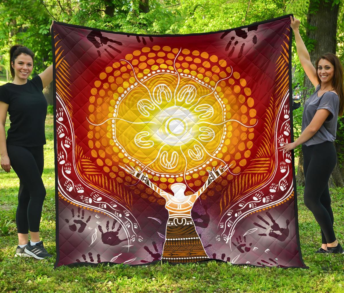 1saustralia-premium-quilt-australian-aboriginal-naidoc-week-because-of-her-we-can