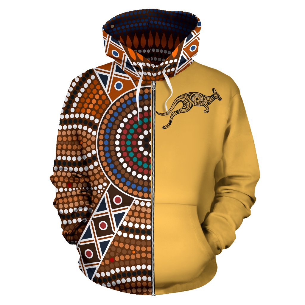 aboriginal-zip-up-hoodie-kangaroo-patterns-circle-dot-painting