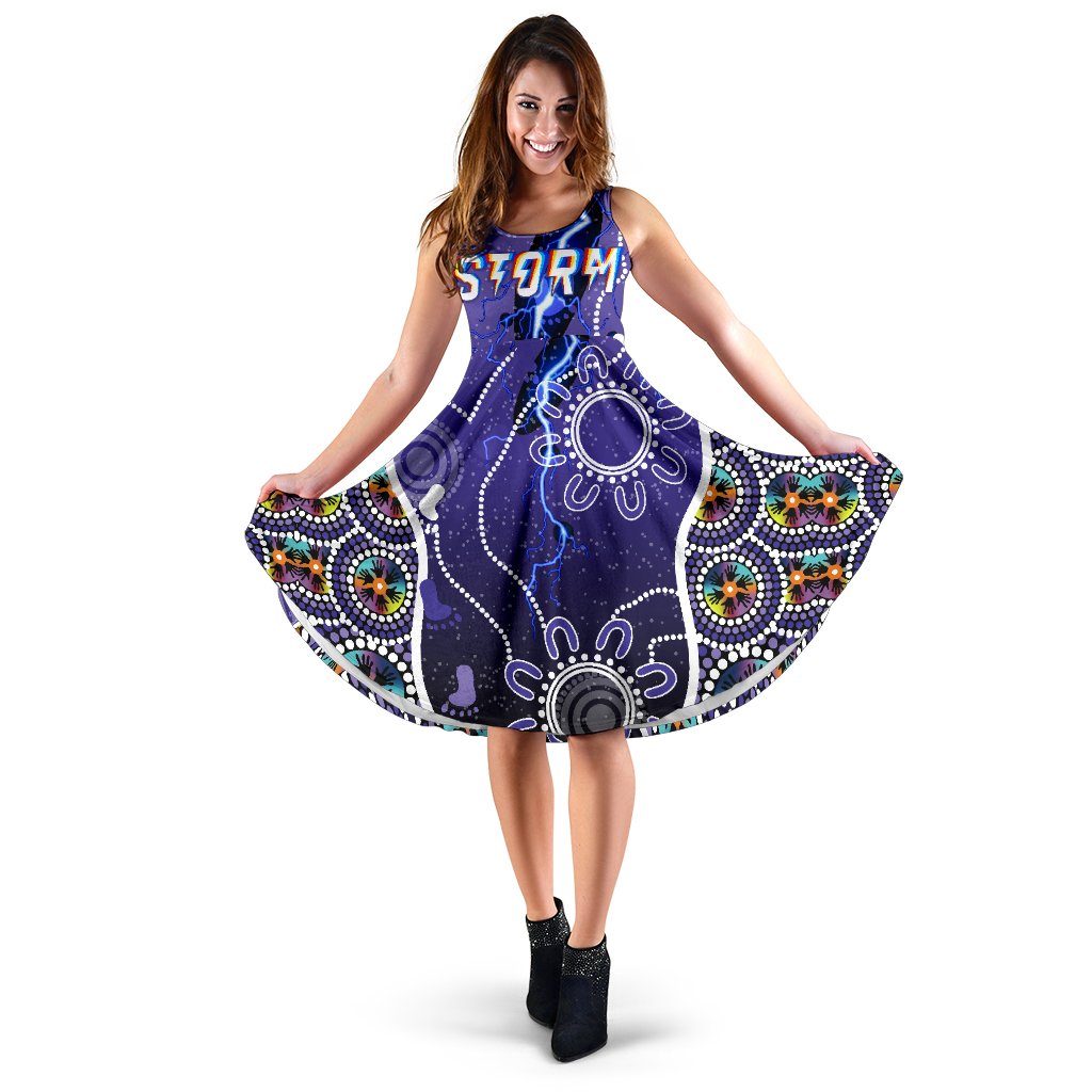 Melbourne Storm Women's Dress Indigenous - Vibe Hoodie