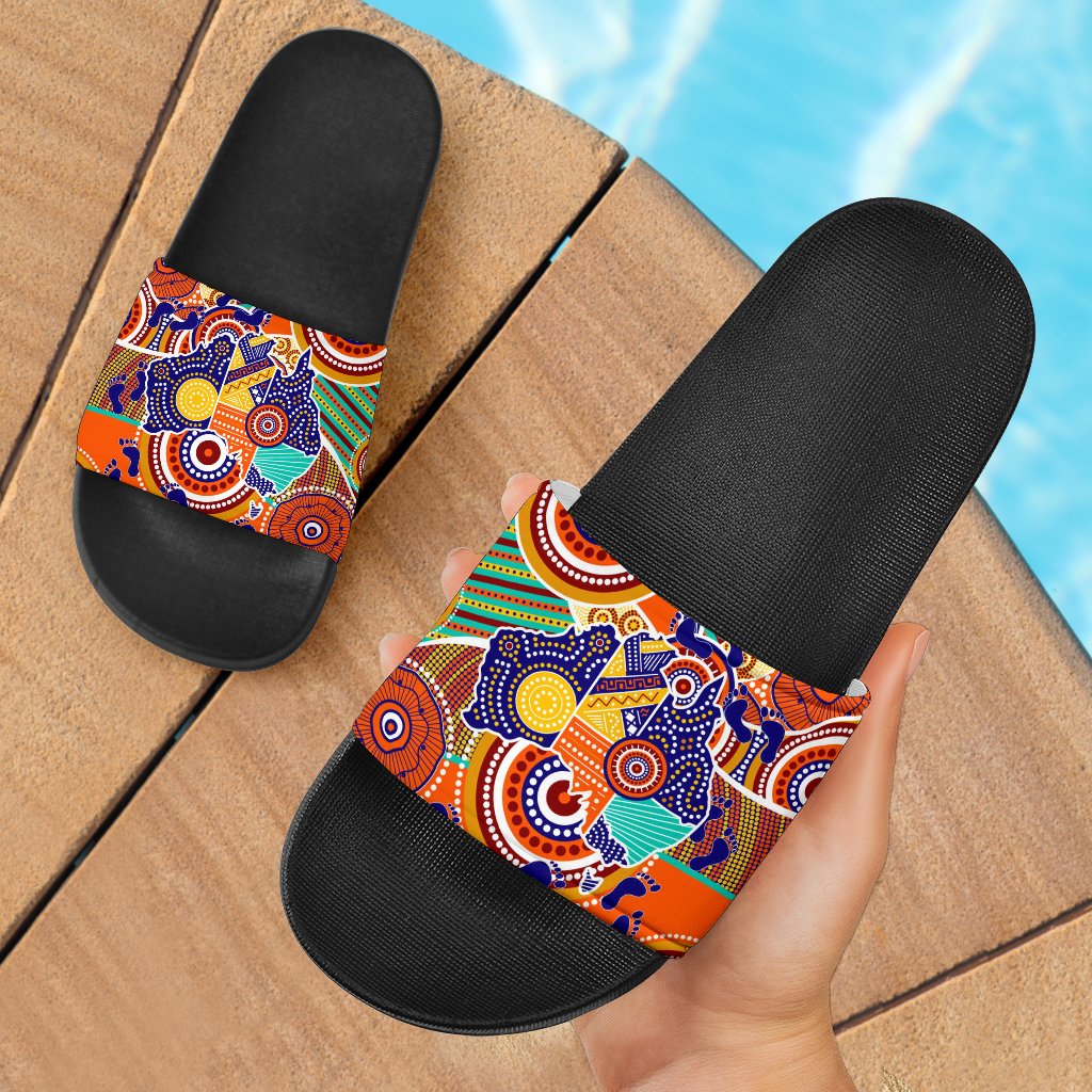 aboriginal-slide-sandals-australian-map-dot-painting