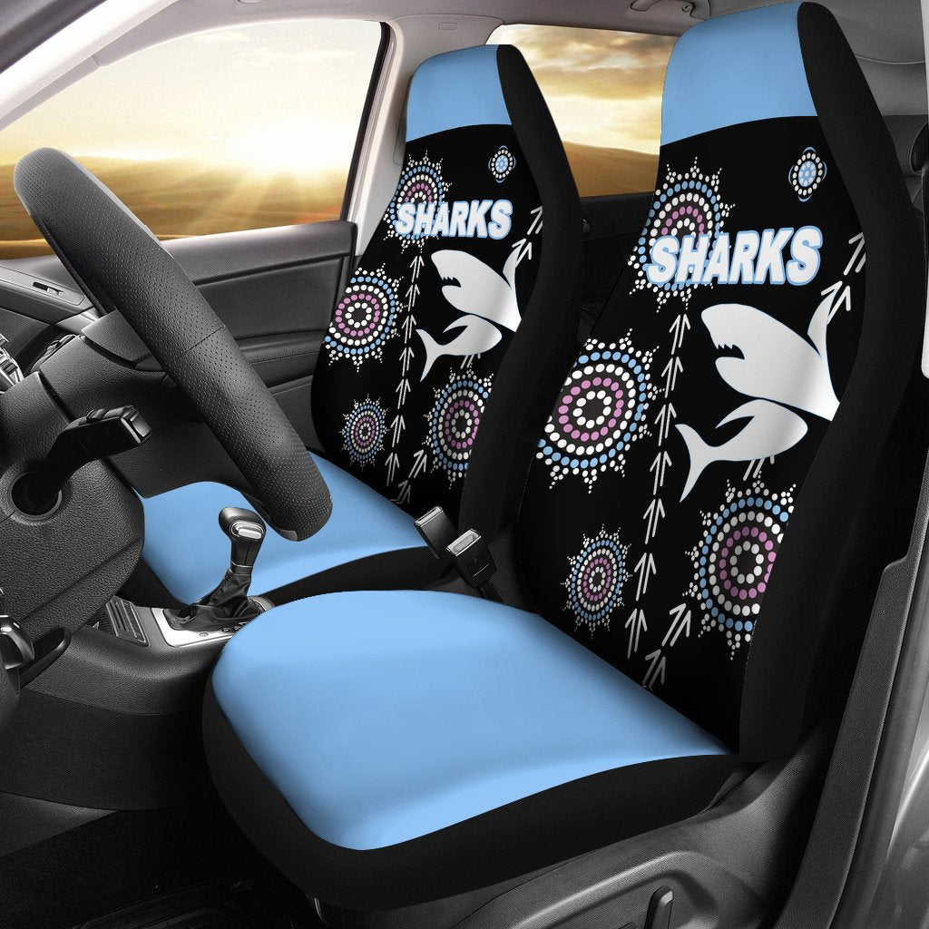 cronulla-car-seat-covers-sharks-simple-indigenous-black