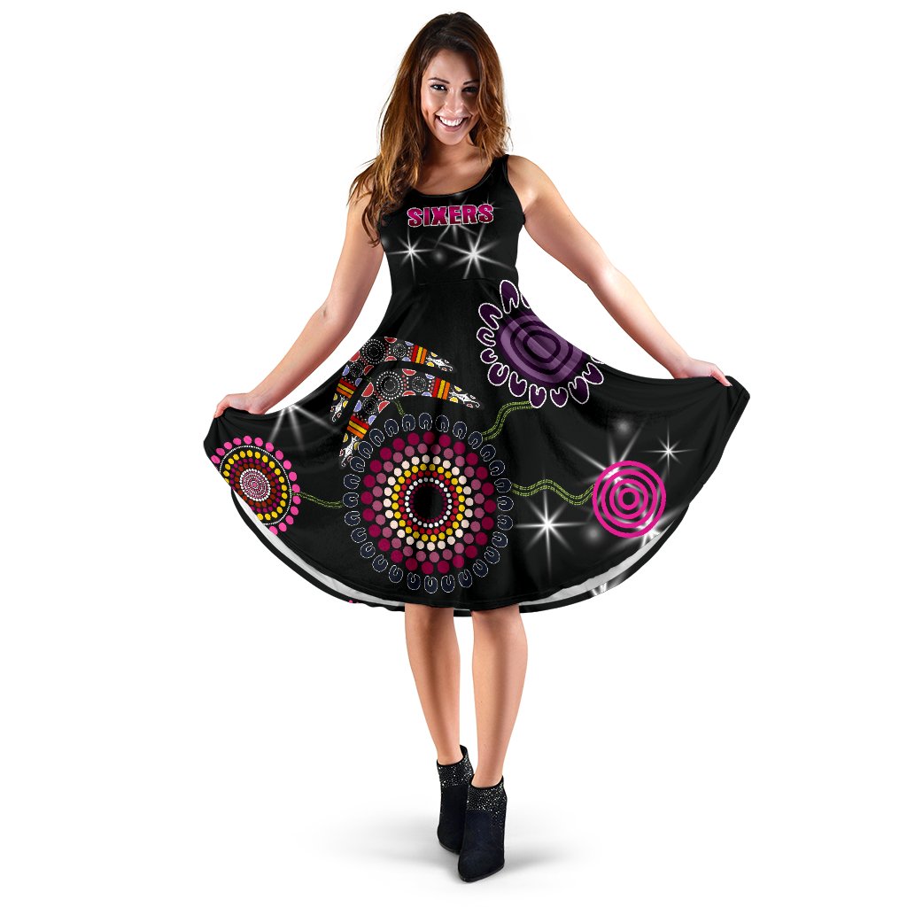 Sydney Women's Dress Sixers Indigenous - Black - Vibe Hoodie