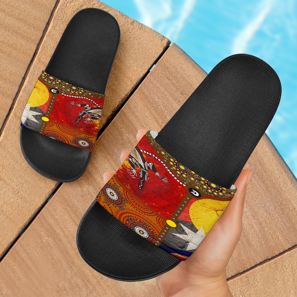 sandals-aboriginal-dot-painting-flags-crocodile