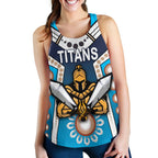 Gold Coast Women Racerback Tank Titans Gladiator Simple Indigenous - Vibe Hoodie