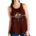 Racerback Tank - Australian Coat Of Arms Top Tank Aboriginal Patterns - Women - Vibe Hoodie