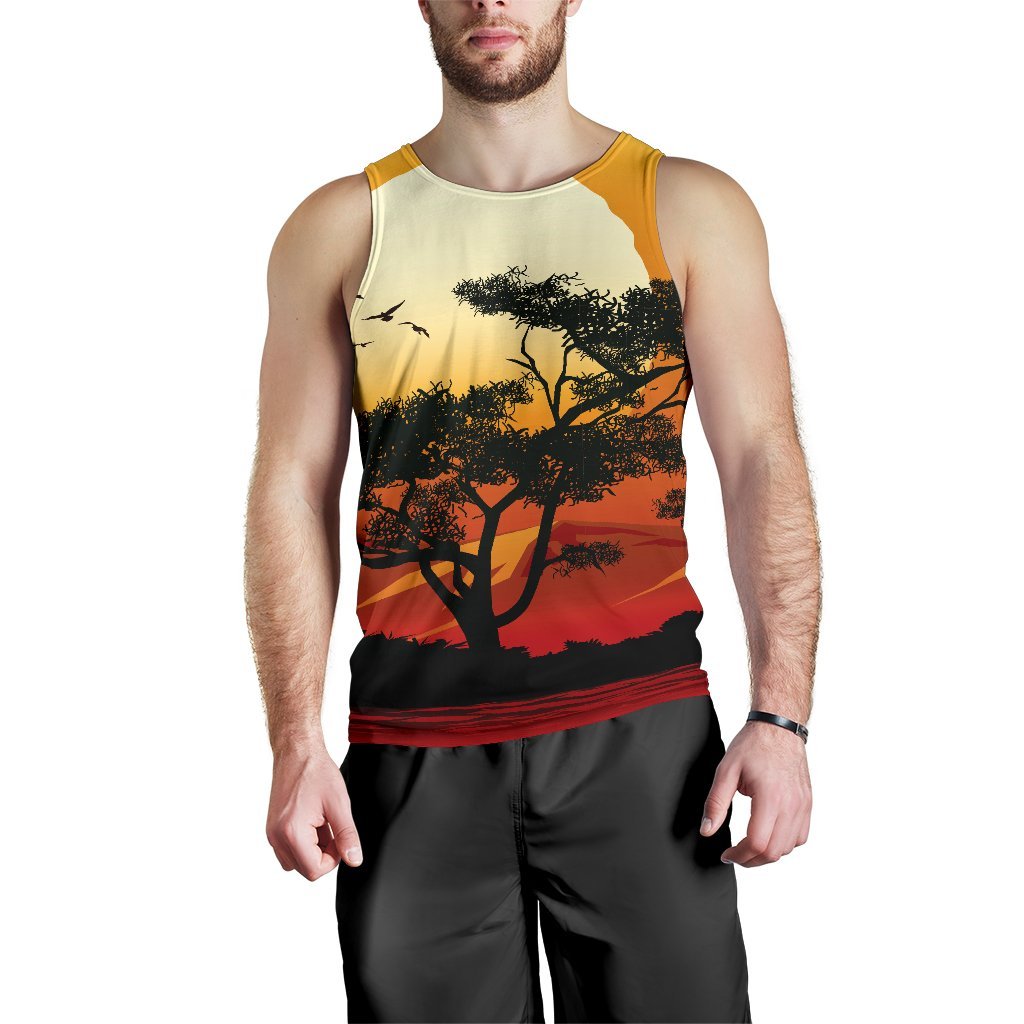 mens-tank-top-sunset-and-tree-in-australia